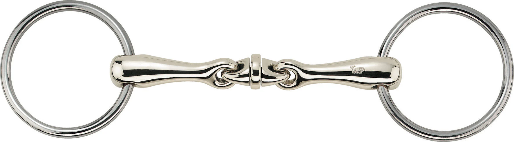 Herm Sprenger® WH Ultra Sensogan® Bradoon - 14mm mouth; 55mm rings