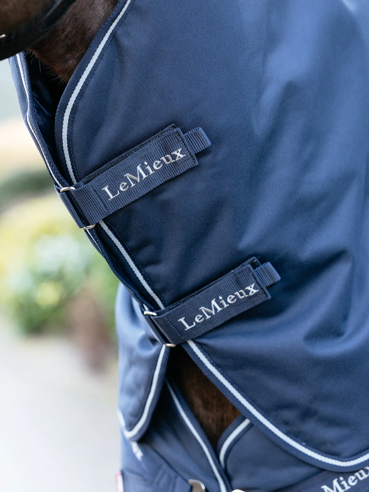 LeMieux® Arika Storm-Tek 100 Gram Turnout Blanket with Leg Straps - Image 3