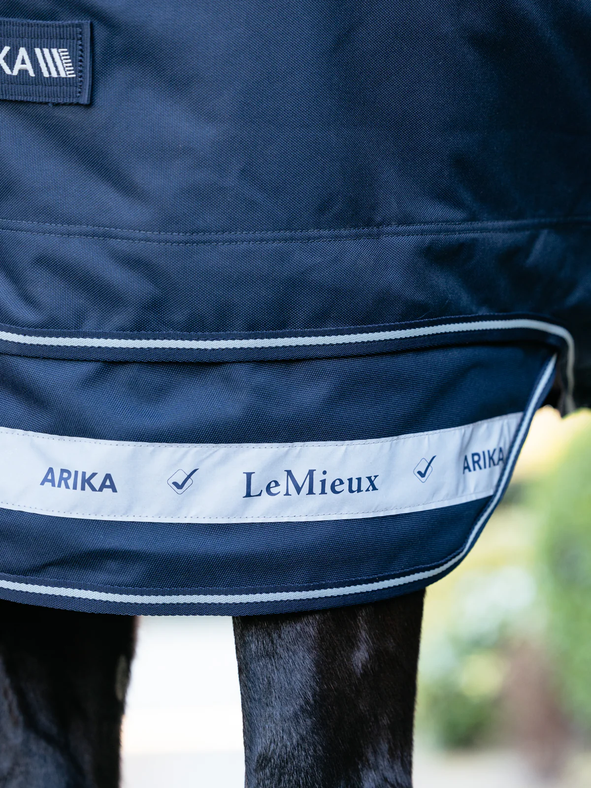LeMieux® Arika Storm-Tek 200 Gram Turnout Blanket with Leg Straps - Image 4