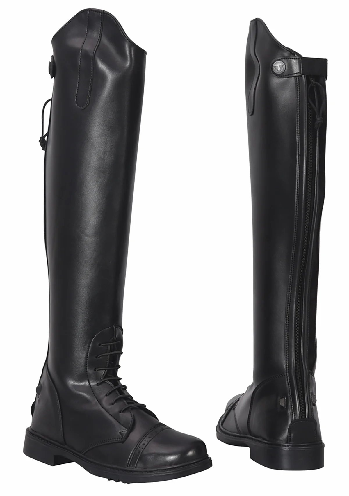 TuffRider® Ladies' Starter Back-Zip Field Boots in Synthetic Leather - Image 2